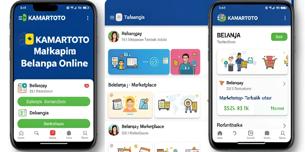 Antarmuka KAMARTOTO yang mudah digunakan untuk belanja online.