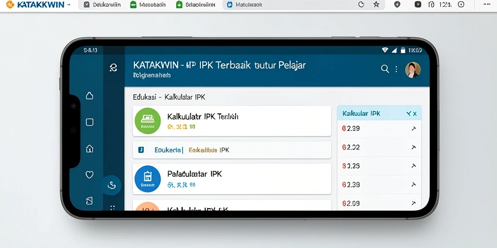 Antarmuka aplikasi KATAKWIN yang sederhana dan mudah digunakan.