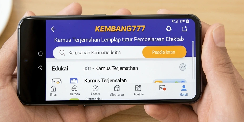 Screenshot KEMBANG777 yang menampilkan antarmuka pengguna yang intuitif.
