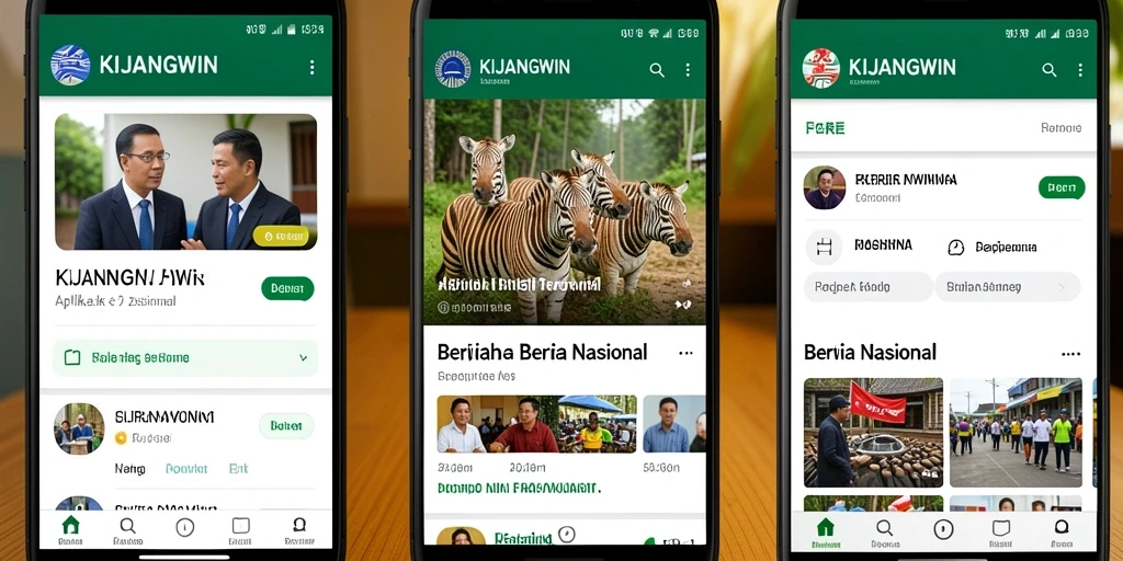 Tampilan antarmuka KIJANGWIN yang modern dan informatif.