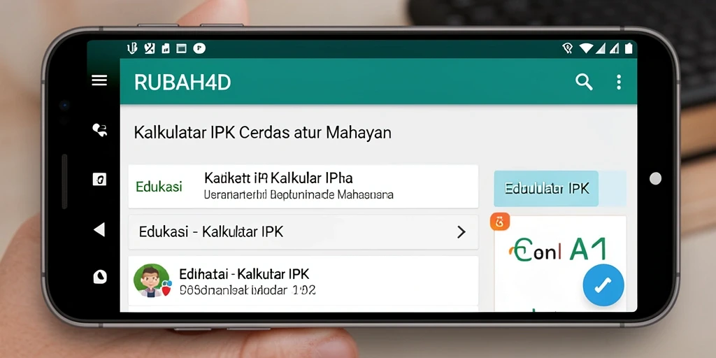 Antarmuka RUBAH4D yang intuitif untuk Kalkulator IPK.