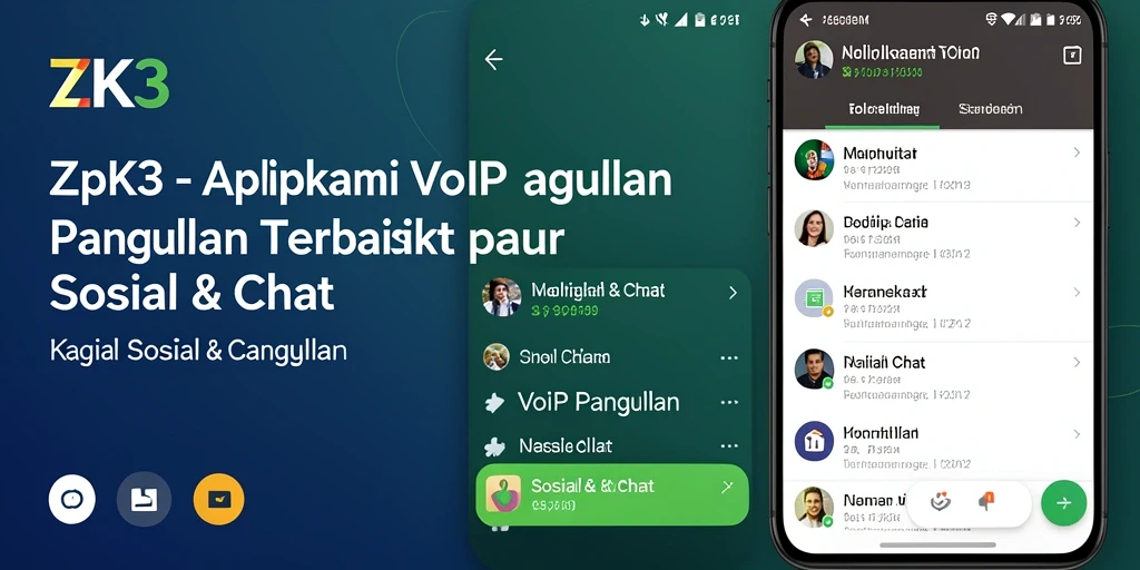 Antarmuka ZK3 menampilkan fungsi VoIP Panggilan dengan fungsionalitas yang intuitif.